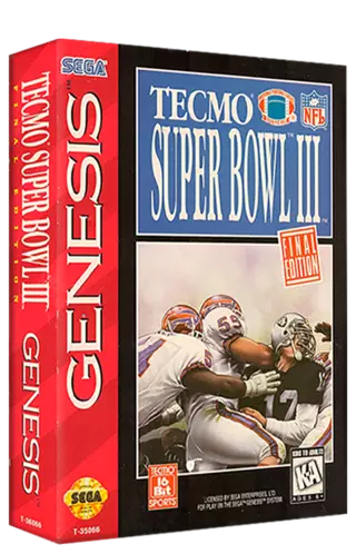 jeu Tecmo Super Bowl III -  Final Edition